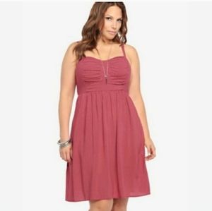 torrid red and white polka dot dress